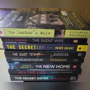 Stack of Mystery and Thriller Novels